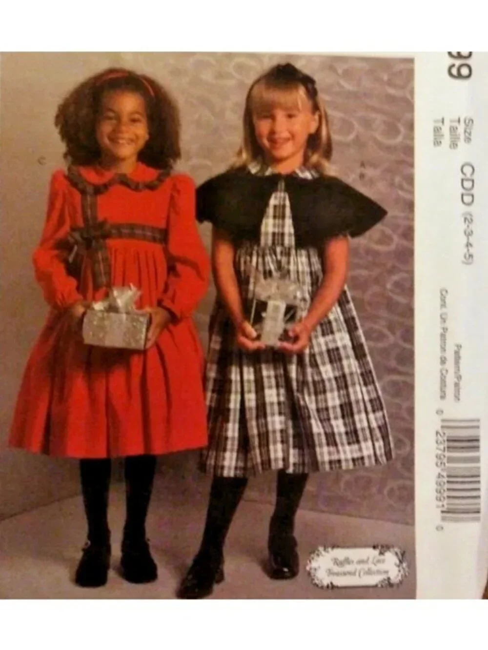 Vintage Sewing Pattern McCalls M4999 Child Girls Caplet & Dress Lined Sz 2-5 UC